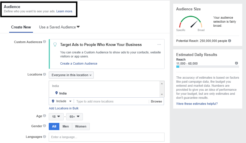 Detailed audience targeting-facebook-techiflyer